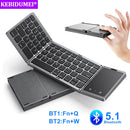 KeyFold 3 – Teclado Inalámbrico Plegable con Touchpad