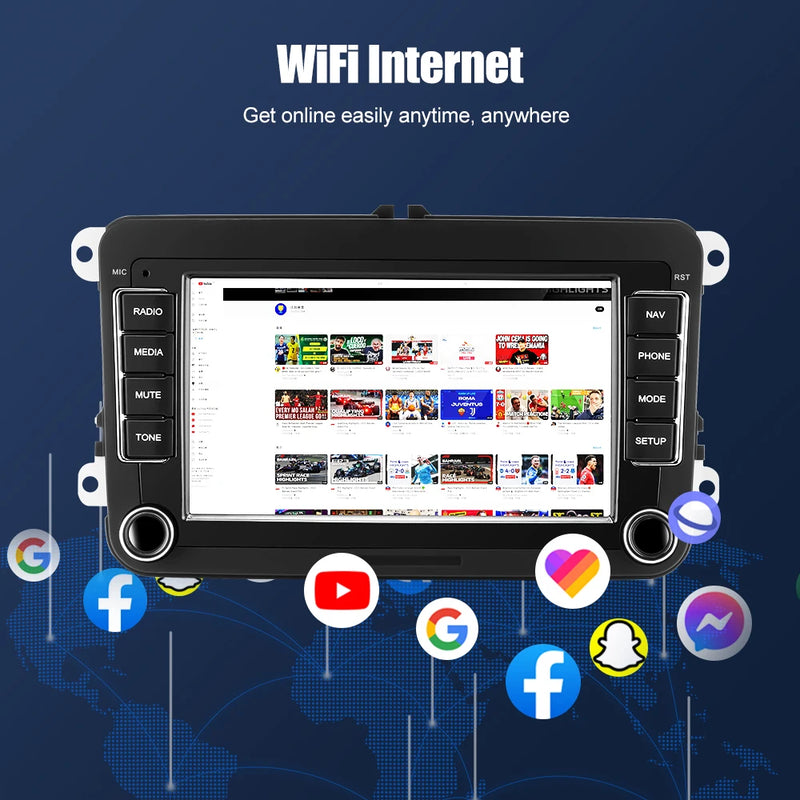 AutoVision 7” 2DIN Android para Volkswagen