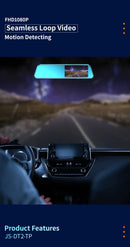 FrontRear Vision – Cámara DVR de Auto con Loop Recording