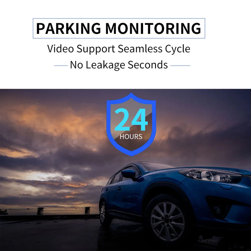 FrontRear Vision – Cámara DVR de Auto con Loop Recording