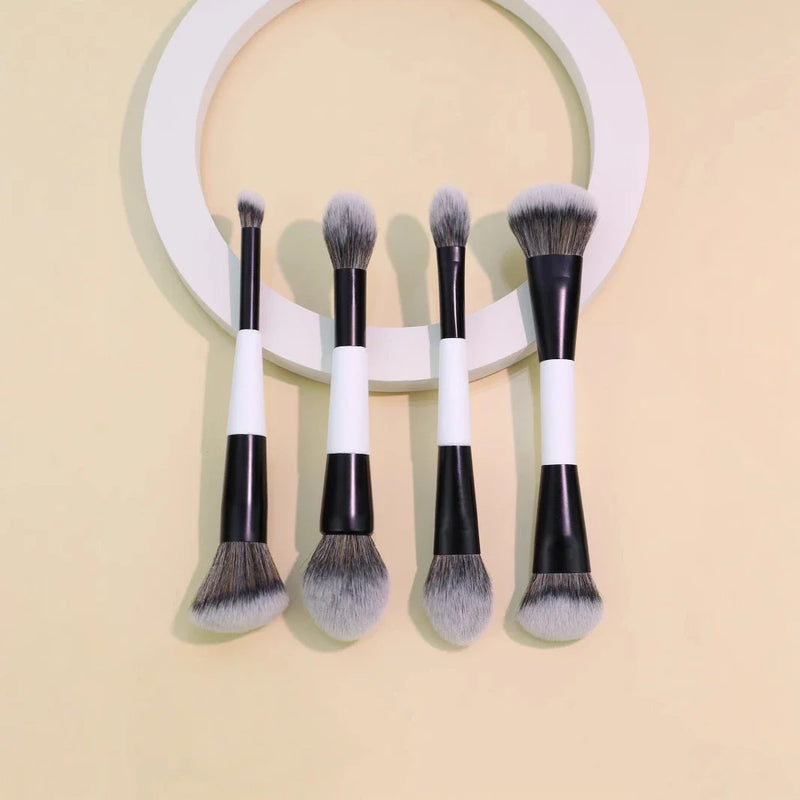 BeautyTools 4 en 1 – Pinceles de Maquillaje Multifuncionales