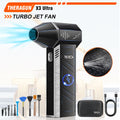 Updated X3Ultra Turbo Jet Fan,Mini Handheld 180000RPM Powerful Compressed air Duster for Car Dryer/PC/Home Cleaning-THERAGUN