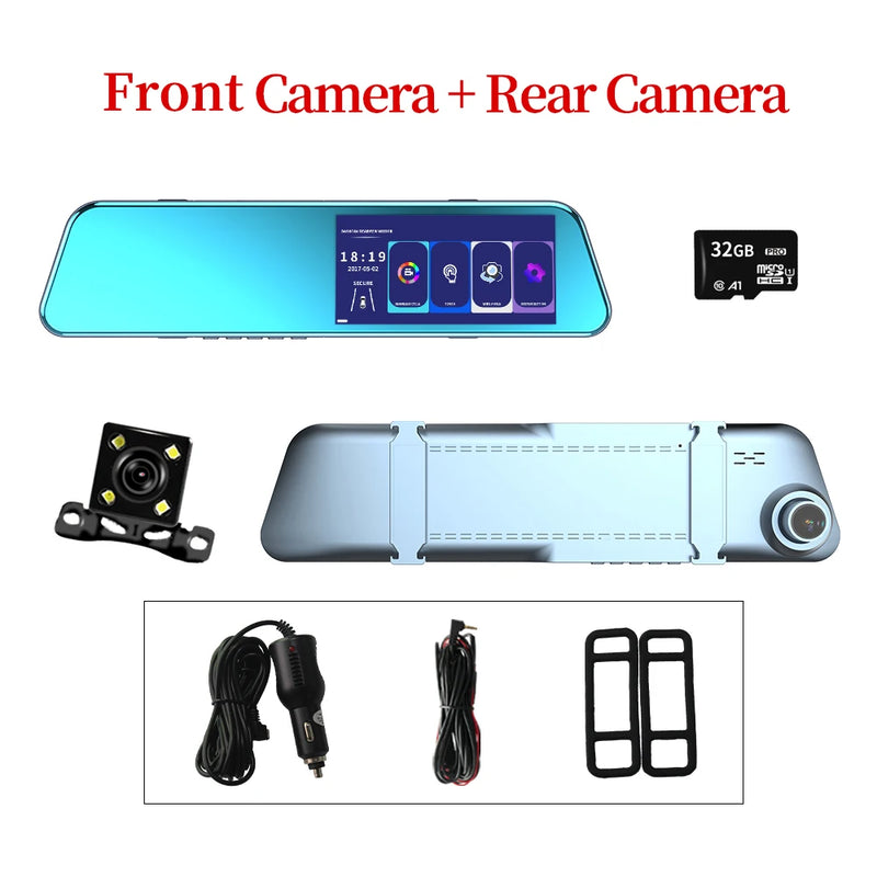 FrontRear Vision – Cámara DVR de Auto con Loop Recording