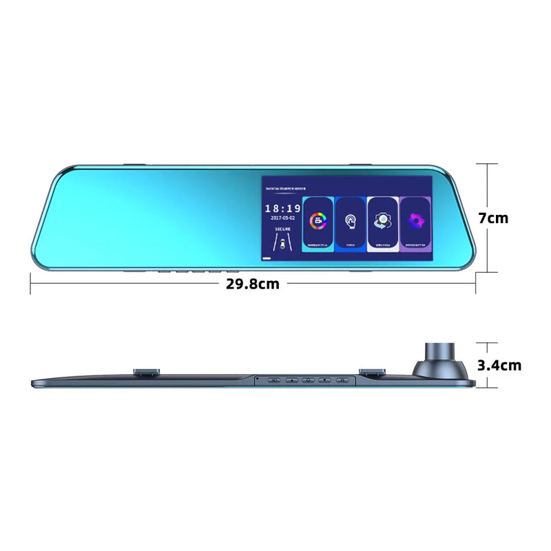 FrontRear Vision – Cámara DVR de Auto con Loop Recording