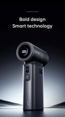 JISULIFE Handheld Fan Ultra 2, Powerful Turbo Jet Fan, 100 Speeds, 9000mAh Rechargeable Battery, LED Display, Outdoor Camping