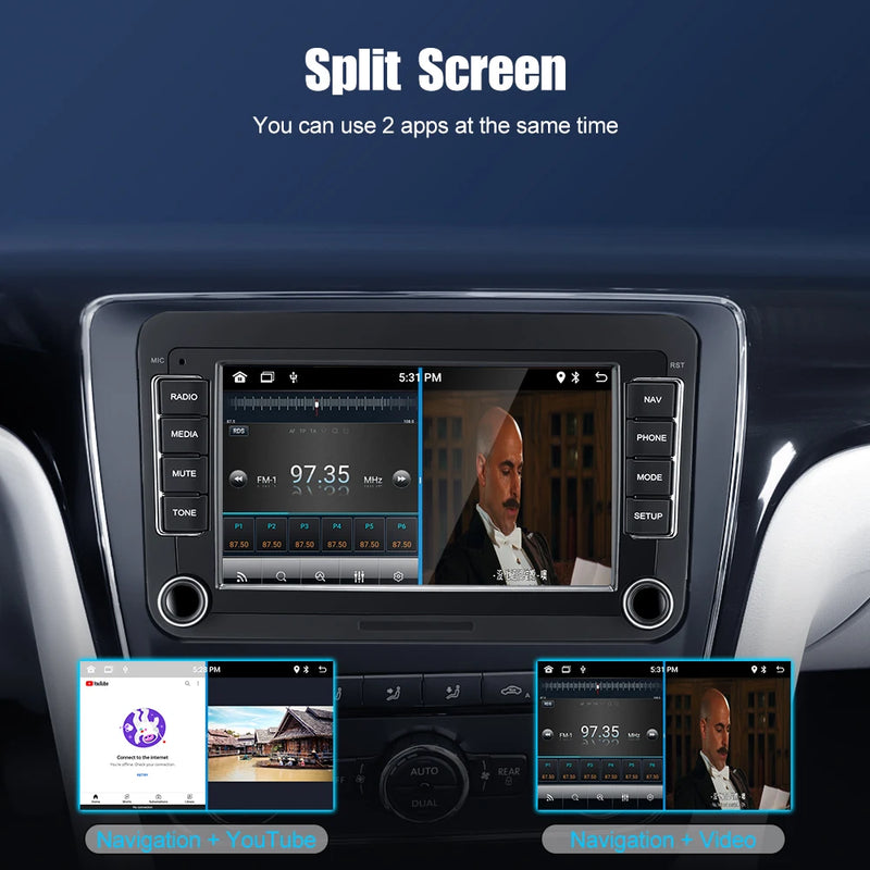 AutoVision 7” 2DIN Android para Volkswagen