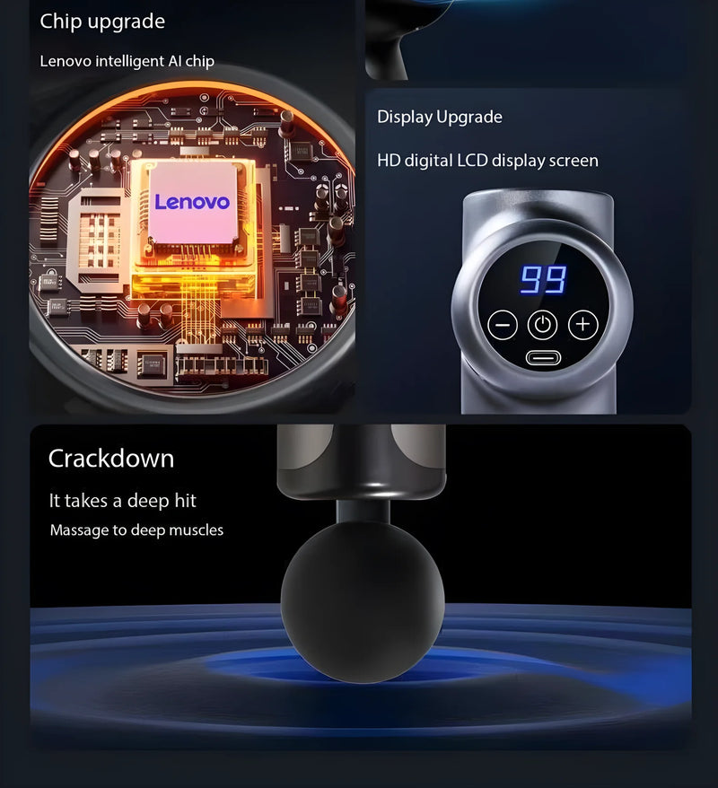 Lenovo FasciaGun – Masajeador Muscular Profundo