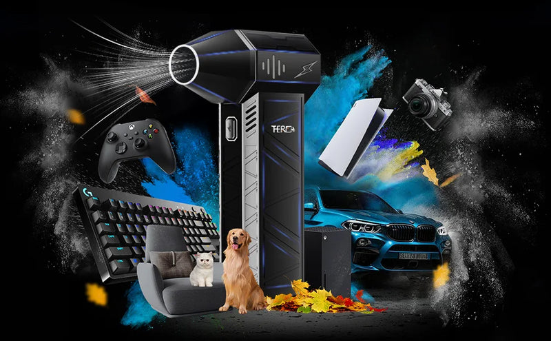 Updated X3Ultra Turbo Jet Fan,Mini Handheld 180000RPM Powerful Compressed air Duster for Car Dryer/PC/Home Cleaning-THERAGUN