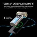 JISULIFE Handheld Fan Ultra 2, Powerful Turbo Jet Fan, 100 Speeds, 9000mAh Rechargeable Battery, LED Display, Outdoor Camping