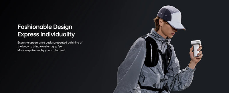 JISULIFE Handheld Fan Ultra 2, Powerful Turbo Jet Fan, 100 Speeds, 9000mAh Rechargeable Battery, LED Display, Outdoor Camping