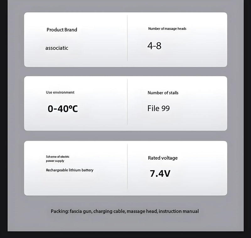 Lenovo FasciaGun – Masajeador Muscular Profundo