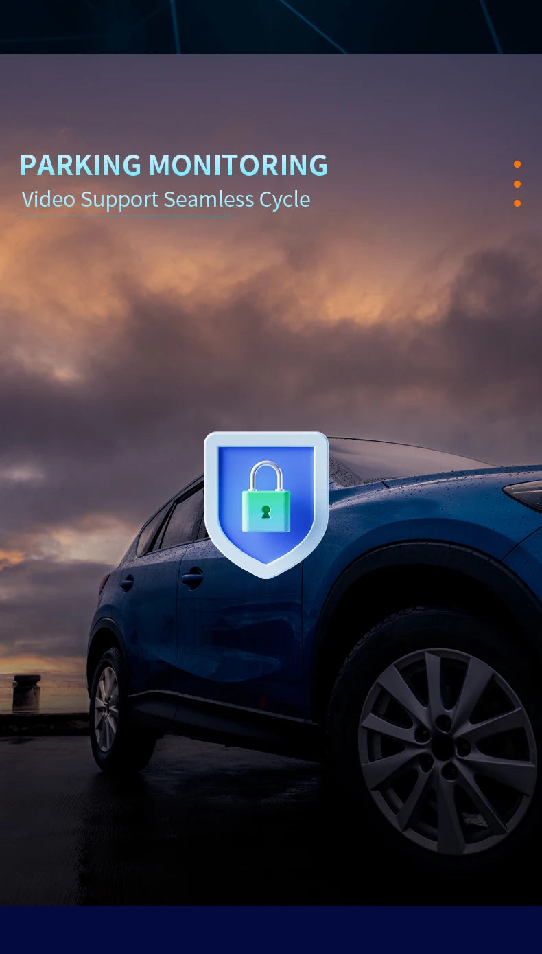 FrontRear Vision – Cámara DVR de Auto con Loop Recording